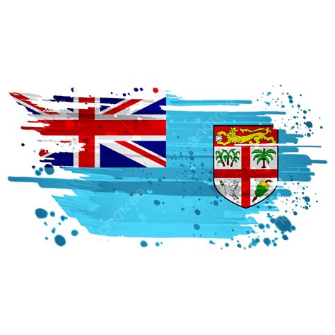 Fiji Flag PNG Picture, Fiji Flag Watercolor Paint Brush Transparent Background, Fiji Flag, Fiji ...