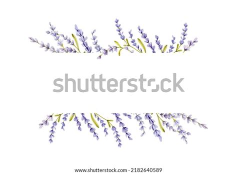 Lavender Watercolor Border Frame Invitation Stock Illustration 2182640589 | Shutterstock