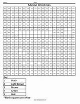 4CHA Christmas Freddy Subtraction  Coloring Squared sketch template
