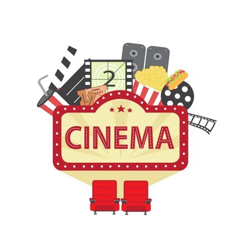 Cinema Vector Illustration, Cinema Clipart, Icon, Cinema PNG and Vector ...