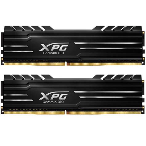 XPG GAMMIX D10 Black, 16GB (2x 8GB), DDR4, 3200MHz, CL16, XMP 2.0, DIMM ...