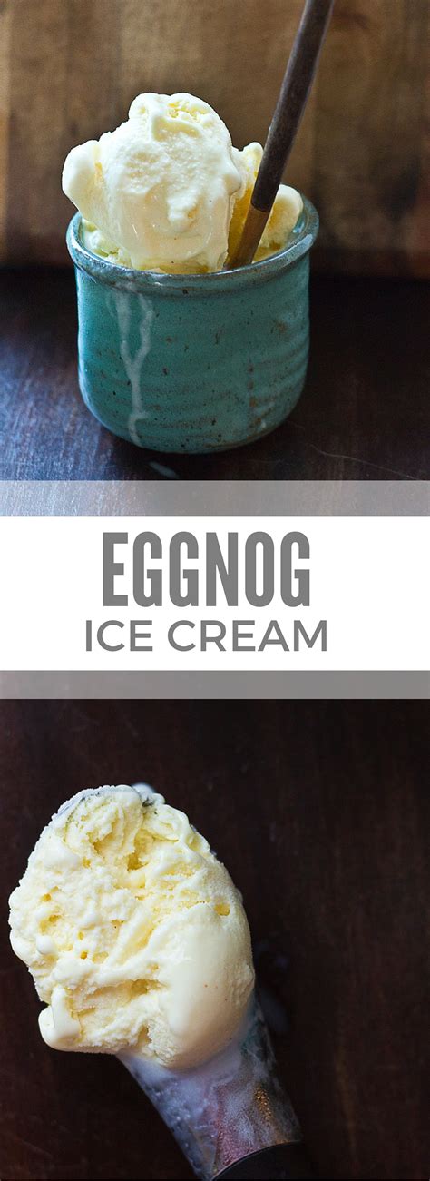 1 Ingredient Eggnog Ice Cream | love & zest