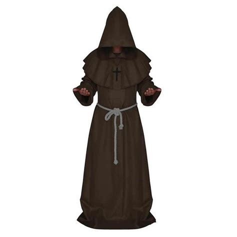 Wholesale Mediaeval Monks Clothing Pastor Clothes Long Robe Wizard Costume Cosplay Church ...