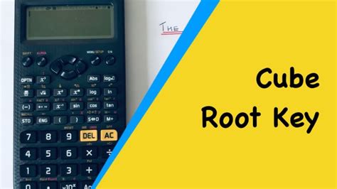 Cube Root Key. How To Cube Root A Number On A Casio Classwiz fx-GT85x scientific calculator ...