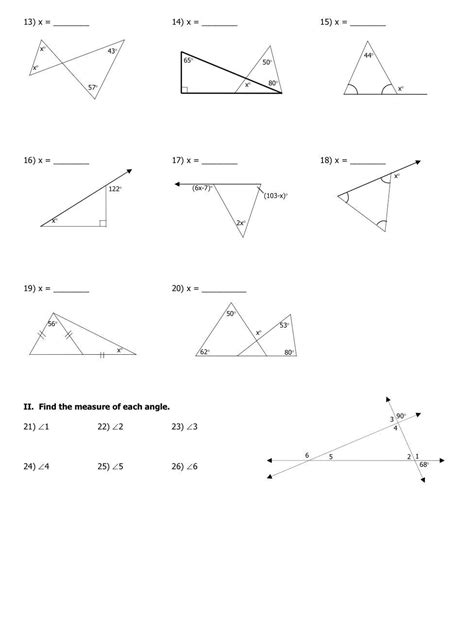 Exterior Angle Theorem Worksheet – Englishworksheet.my.id