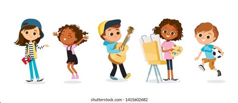 Childrens Hobbies Kids Objects Creative Active Stock Vector (Royalty Free) 1377528779 | Shutterstock