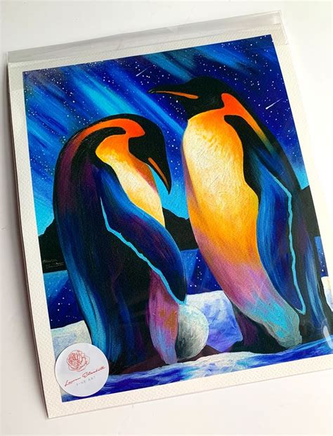 Learn to paint this Penguin painting with Lauren Elizabeth Fine Art | Canvas art painting ...