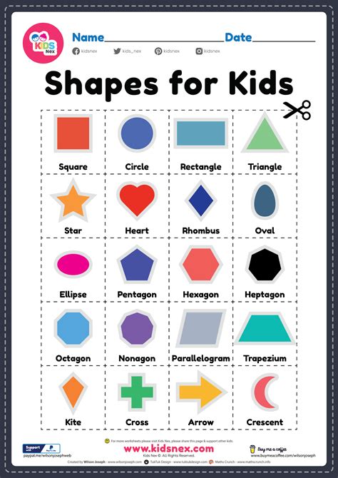 Basic Shapes for Kids - Free PDF Printable for Preschool