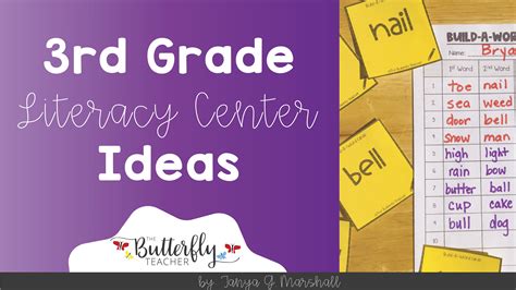 3rd Grade Literacy Center Ideas - The Butterfly Teacher