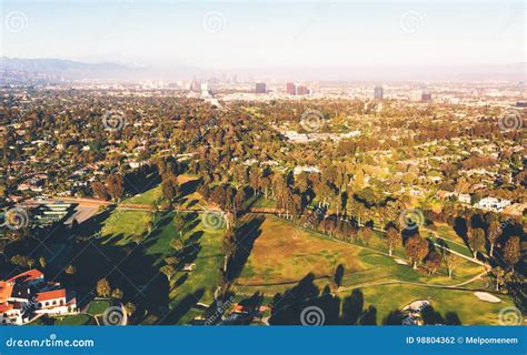 Aerial View of a Golf Course Country Club in LA Stock Photo - Image of america, scene: 98804362