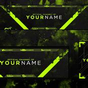 Green Banner Gaming Template - irazer. Gaming Banner Template Style: Green RePack: Avatar, Banner