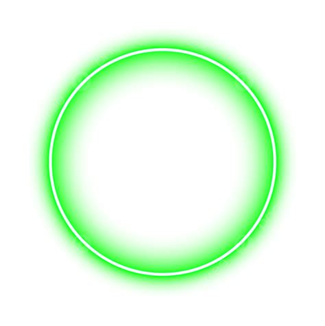 Green Neon Circle Frame, Green Neon, Neon Circle, Green Neon Circle PNG and Vector with ...