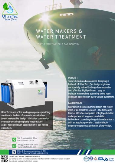 Watermaker for boats, ships & offshore marine companies in UAE | Water ...