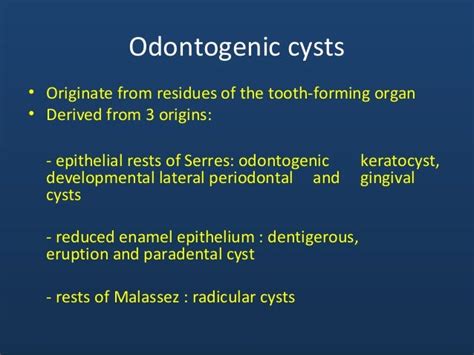 Odontogenic cysts and tumors (ppt)