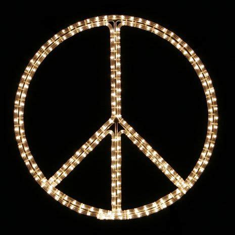 Peace Symbol Lighted Indoor/Outdoor Rope Light Display | Olympic ...