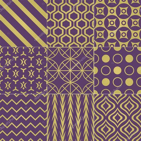 Seamless purple gold pattern — Stock Vector © pauljune #34841923