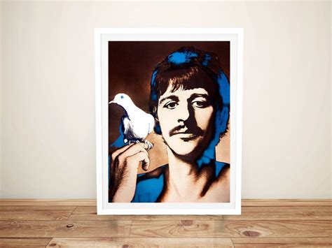 Ringo Starr Framed Pop Art Print on Canvas | Music Icons Wall Art Perth