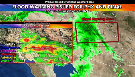 AZWF Flood Watch Upgraded to Flood Warning to Maricopa and Pinal County ...