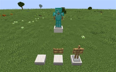 You can give Armor Stands Arms by using Fence Gates and Slabs : r/Minecraft