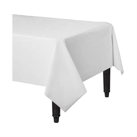 Plastic Table Cover - Frosty White | BIG W