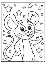 Cute Mouse Coloring Page sketch template
