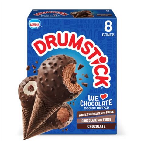 Drumstick® We Love Chocolate Cookie Dipped Variety Frozen Dairy Dessert ...