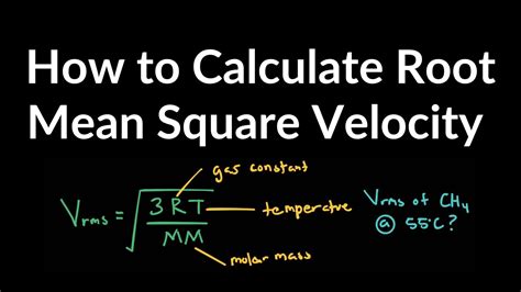 34+ Root Mean Square Velocity Calculator - OlufemiSalymat