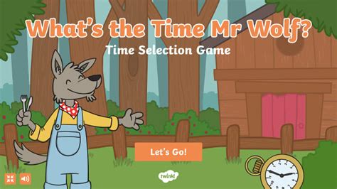 What's the Time Mr. Wolf? Game O'Clock - Twinkl