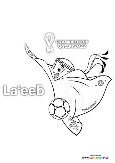 Fifa World Cup Qatar 2022 mascot - Coloring Pages for kids