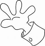 Hands Coloring Page sketch template