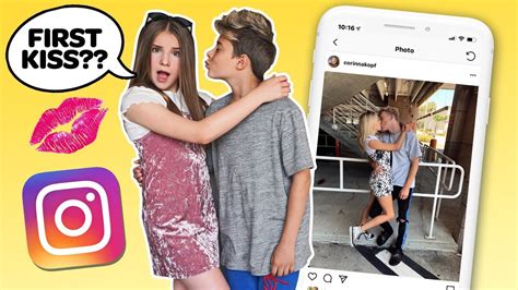 Recreating Famous INSTAGRAM COUPLES Photos CHALLENGE **FIRST KISS** ğŸ’‹ğŸ’•| Piper Rockelle ...