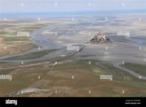 Aerial view of the Mont Saint Michel bay Stock Photo - Alamy