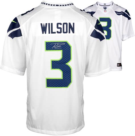 Russell Wilson Seattle Seahawks Autographed Nike Limited White Jersey