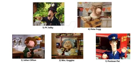 Top 10 Postman Pat Characters Part 1 by JDthomasfan on DeviantArt