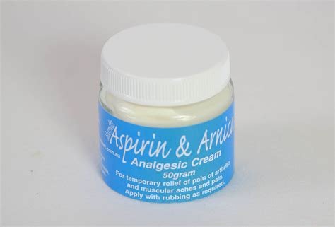 Single Jar | Aspirin & Arnica Cream | Aspirin & Arnica Cream