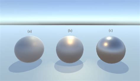 1. different specular highlights based on the surface materials, (a ...