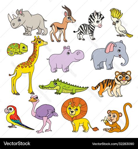 Top 112 + Colour cartoon animal - Delhiteluguacademy.com