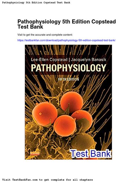 Pathophysiology 5th Edition Copstead Test Bank | PDF | Membrane Potential | Action Potential