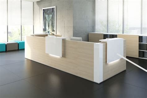 Tera II Reception Desk in 2020 | Modern reception desk, Reception furniture, Reception desk design