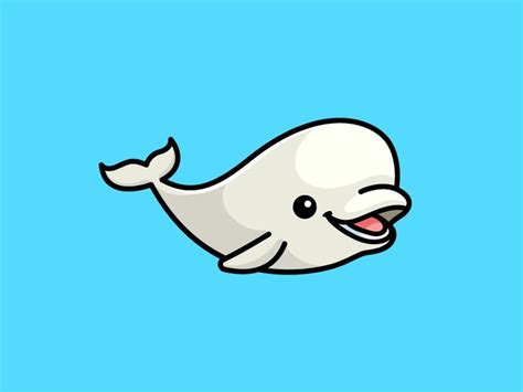 Beluga Whale | Beluga whale, Pet logo design, Beluga