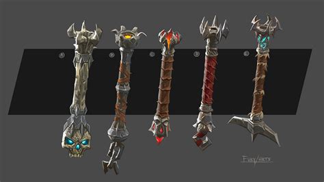 ArtStation - Darksiders 3, Daryl Mandryk | Darksiders 3, Lightsaber design, Weapon concept art