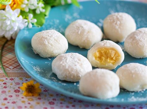 Durian Mochi/ Durian Daifuku 榴莲麻曙 |The Yummy Journey | Durian recipe ...