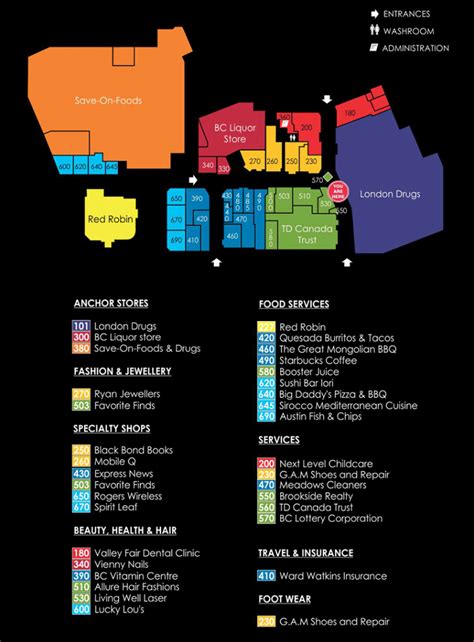 Mall Map – ValleyFair Mall