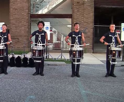 Warm Up! This Drumline Make A Perfect Rehearsal Preparing For Real Show