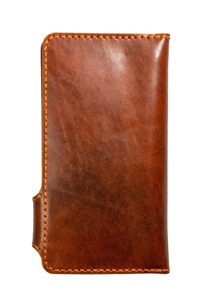 Premium Photo | Brown natural leather women wallet