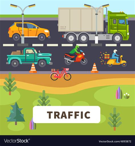 Traffic Royalty Free Vector Image - VectorStock