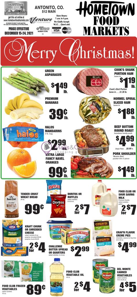 HomeTown Food Markets Weekly ad valid from 12/15/2021 to 12/24/2021 - MallsCenters