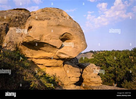 Pompeys Pillar National Monument Stock Photo - Alamy