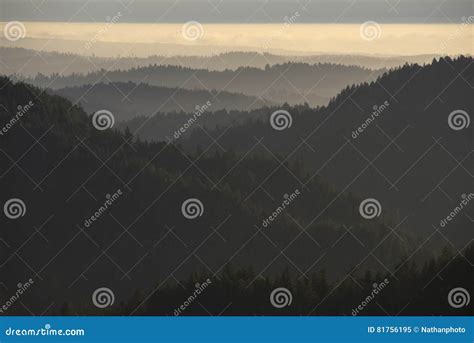 Coastal Range of California Stock Image - Image of canyons, pine: 81756195