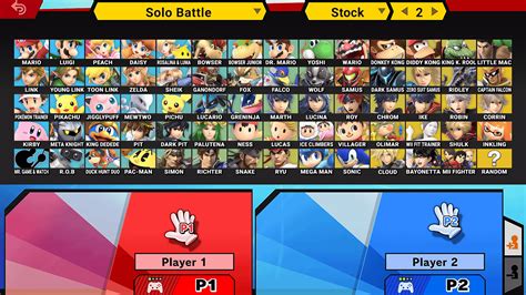 Including Direct Characters - SSBU Character Select Screen (Echoes ...